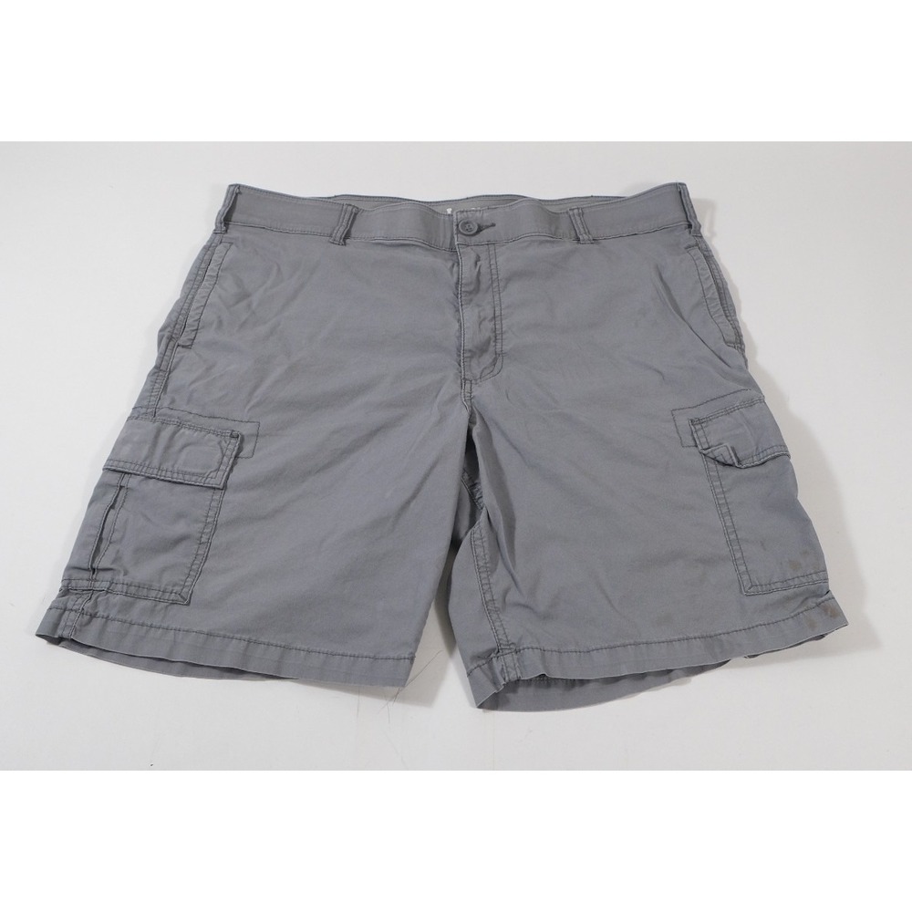 Lee Cargo Shorts Men 38 Grey Dungarees Performance Utility Cotton Blend Pocketed